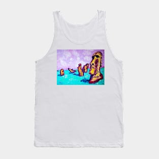 Easter Island. Moai Tank Top